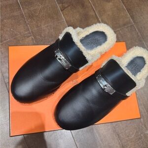 Hermès Carlotta mule Shearling Lined Footwear